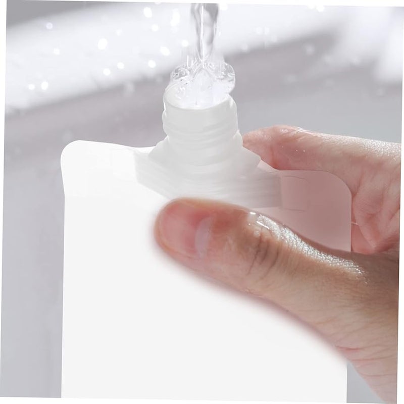 18 Pcs Transparent Leakproof Travel Bottles With Funnels For Shampoo Conditioner Lotion - Image 2